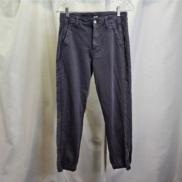 PAIGE Mayslie Jogger with Velvet Side Stripe Vintage Pearl Grey Size 28 - Picture 4 of 14